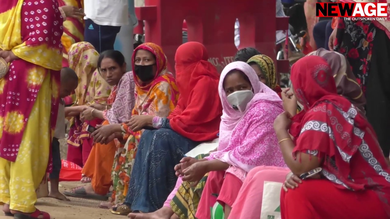Destitute women, children throng street corners for relief as shutdown ...