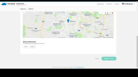 The Things Network Gateway Setting