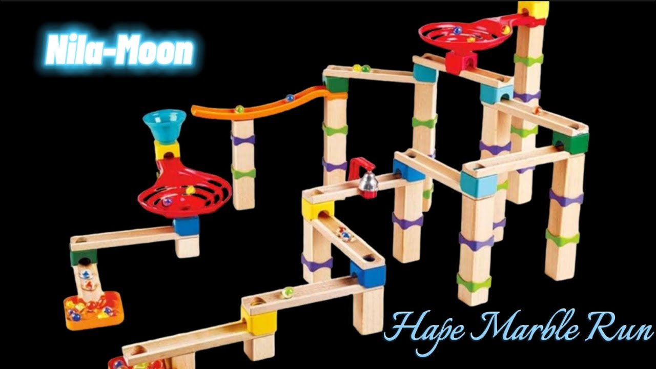Hape Wooden marble run track YouTube