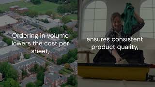 Who sells microfiber flat sheets in bulk for a university housing?