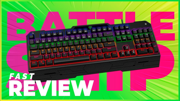 Best PC Mechanical Gaming Keyboard RGB T DAGGER Unboxing - YouTube