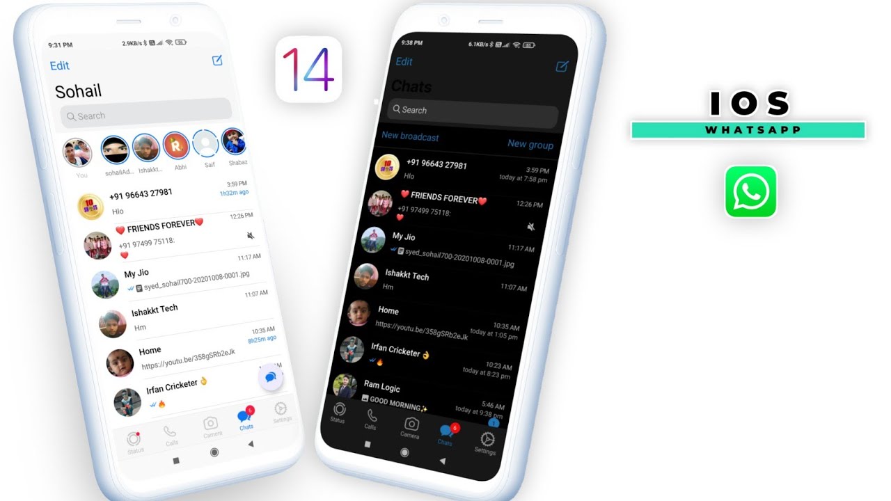 iOS 14 WhatsApp For Android iPhone WhatsApp On Any Android Latest iOS