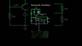 Sawtooth Oscillator Circuit - Discrete Transistor