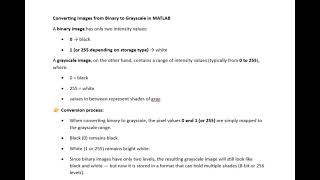 Conversion of binary to Grayscale