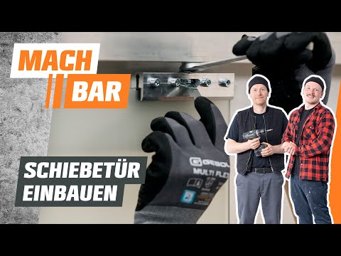 Installing a sliding door | OBI