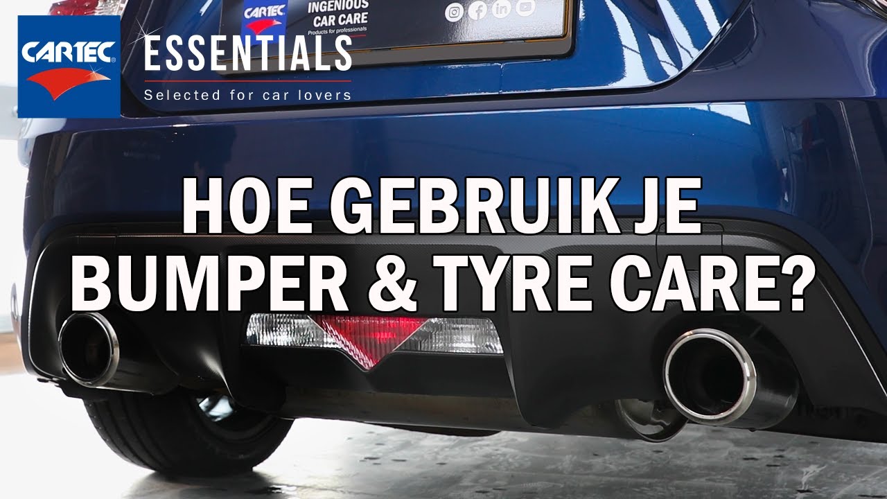 Hoe gebruik je Bumper & Tyre Care van Cartec Essentials?