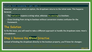Fixing the select Binding Issue in Blazor