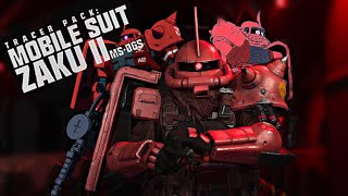 TRACER PACK: MOBILE SUIT ZAKU II MS-06S - FULL SHOWCASE - CALL OF DUTY X GUNDAM