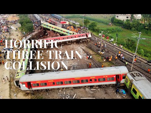 Drone shows scale of destruction caused by India’s deadly train crash that killed nearly 300