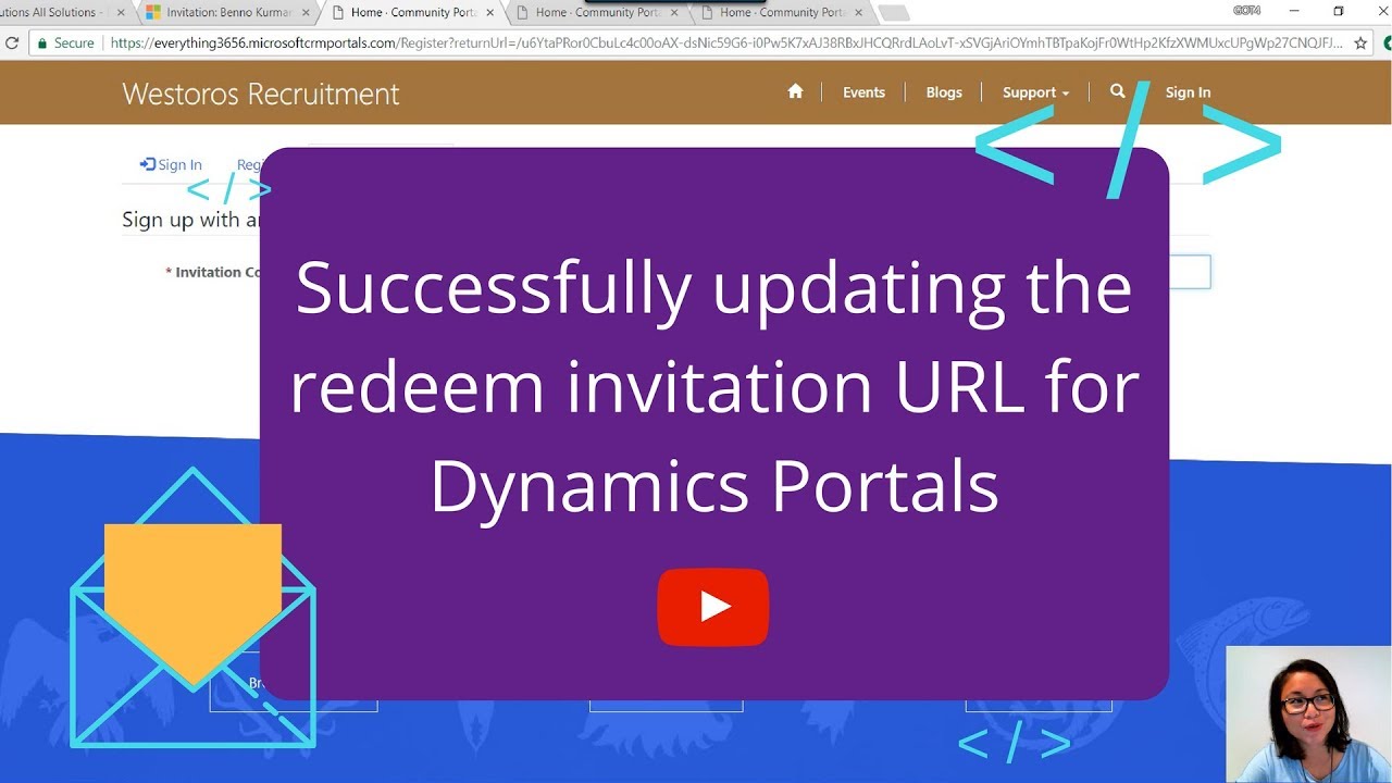 How to update the redeem invitation URL in the Send Invitation workflow ...
