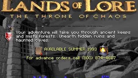 Lands of Lore: The Throne of Chaos (PC/DOS) "Rolling Demo" 1993, Westwood