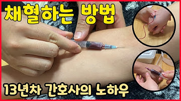 13년차 간호사가 알려주는 채혈하는 방법?수액달면서 채혈하기? 나비바늘 채혈까지