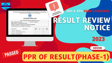 Makaut Result Review Notice 2023| PPR of Result| Payment process and Application|