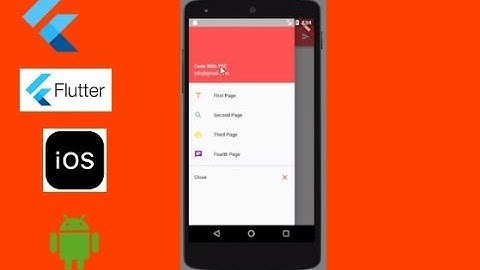 Flutter Navigation Drawer | Design A Navigation Drawer App