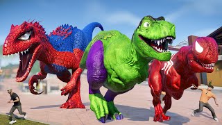 Bộ ba khủng long siêu nhân I REX, T Rex, Hulk đại chiến - khung log