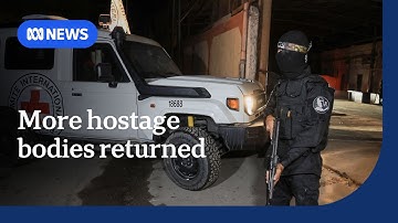 Hamas hands over more hostage bodies as Israel restricts Gaza aid | ABC NEWS