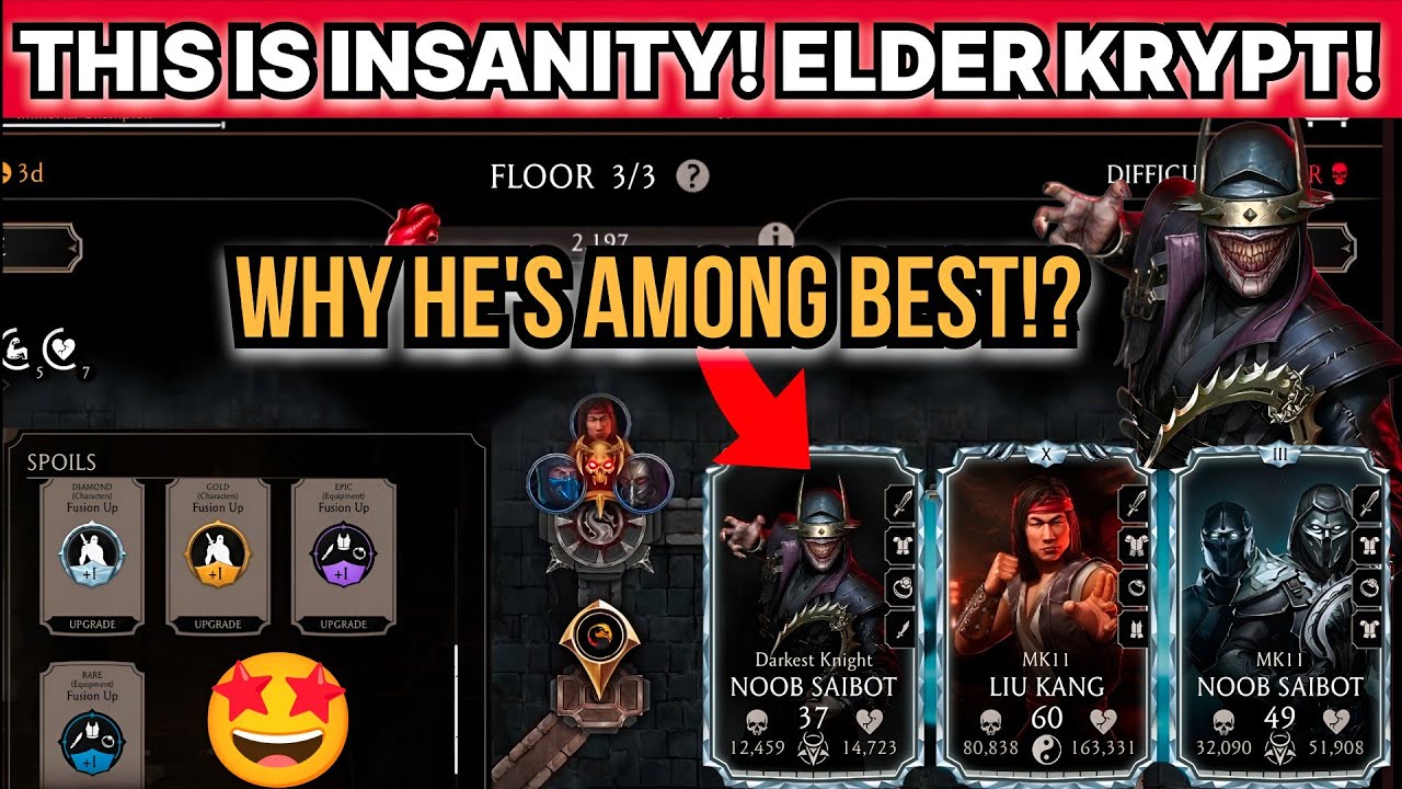 🥶 First Time Playing Elder Krypt After The Update! | Mk Mobile Krypt