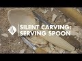 Silent carving  serving spoon