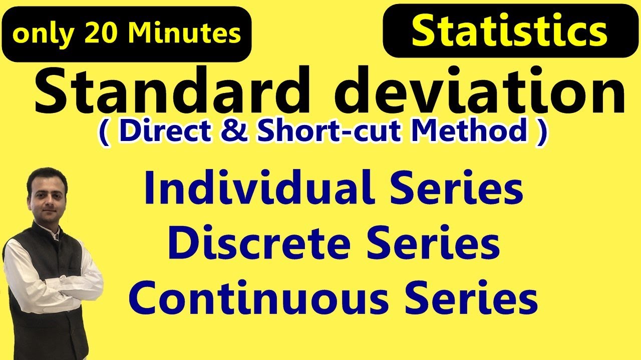 Standard Deviation Statistics and coefficient of variance | Direct and ...