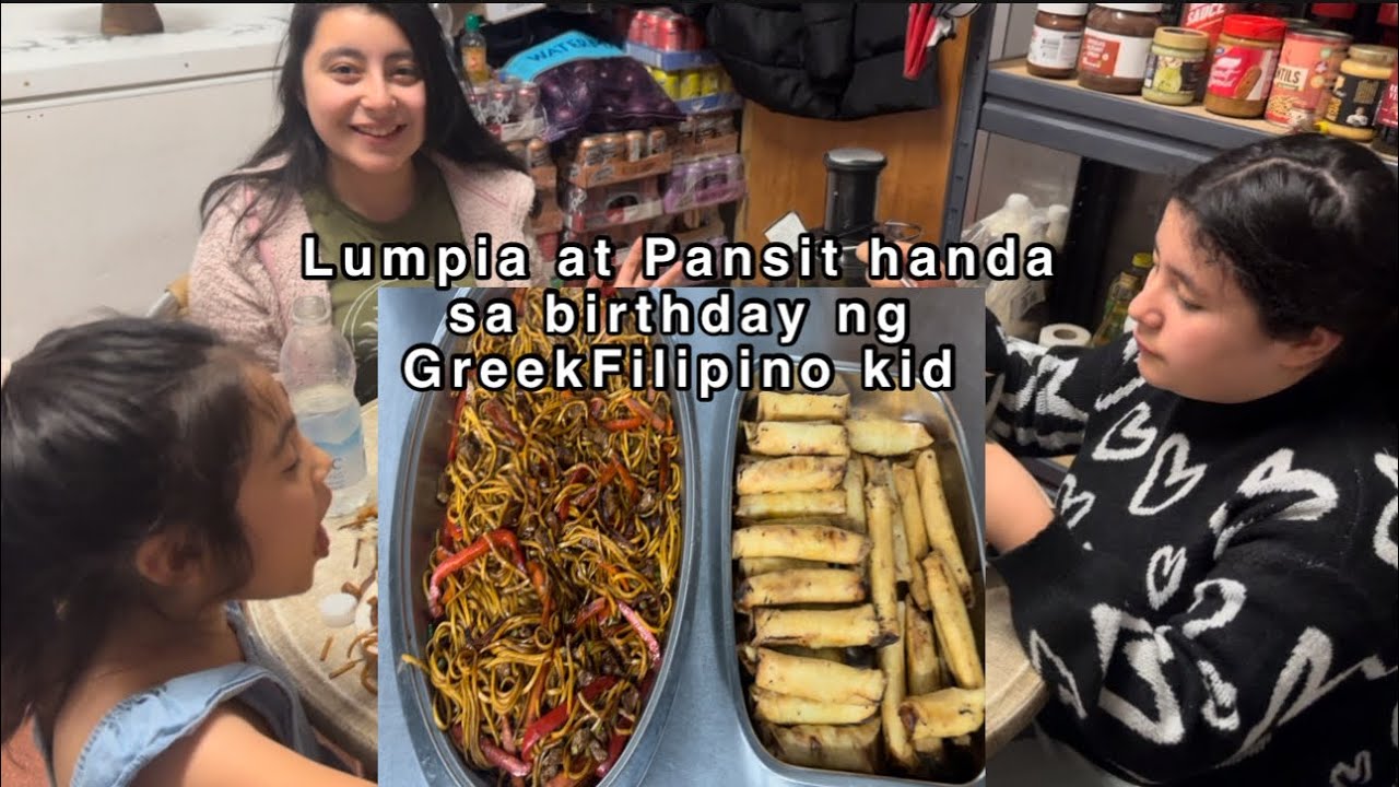У моего младшего грека-филиппинка сегодня день рождения, поэтому я приготовила его любимую еду — ...