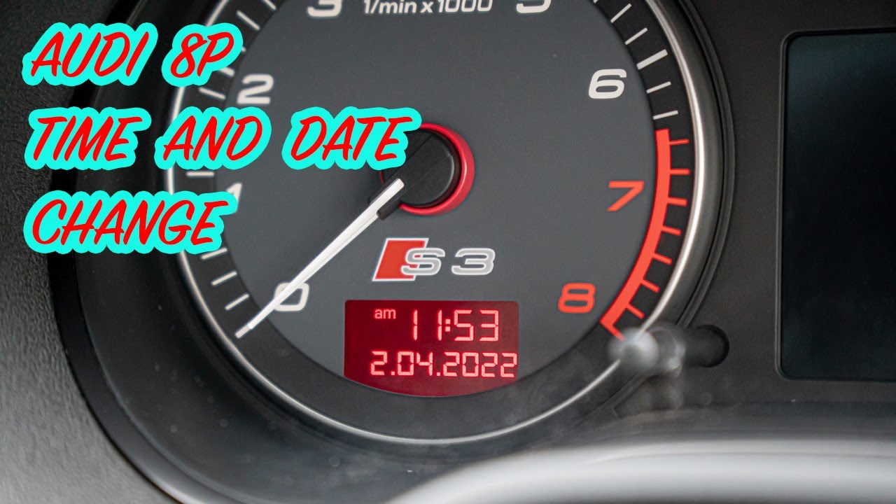 Audi A3 8pa How To Change Time And Date - YouTube