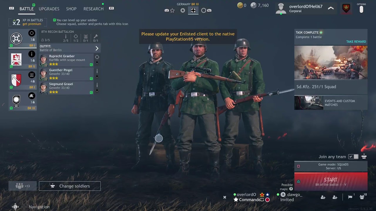 Enlisted with friends