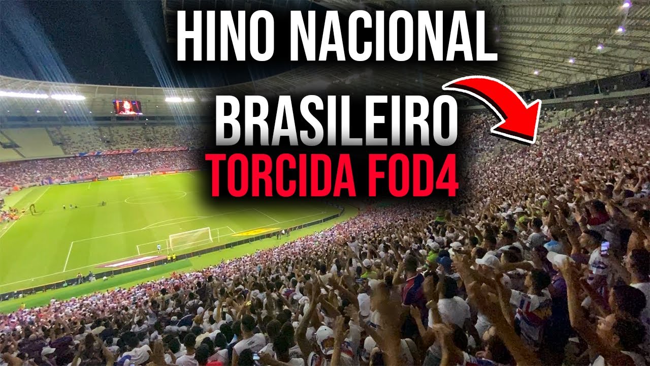 TORCIDA DO FORTALEZA CANTOU O HINO BRASILEIRO COMPLETO - DE ARREPIAR! FORTALEZA X RIVER PLATE 2022