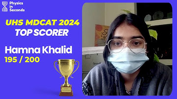 Top Scorer of UHS MDCAT 2024 - Hamna Khalid