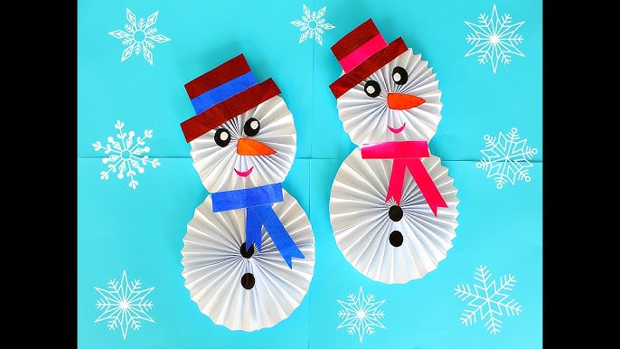 How to make a snowman out of paper #craft #crafting #howto #learntocra, mori craft