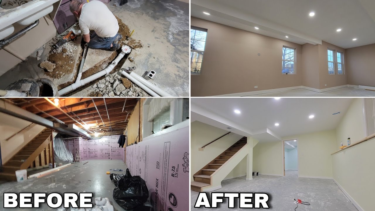 INCREDIBLE Basement Transformations | Basement Finishing - YouTube