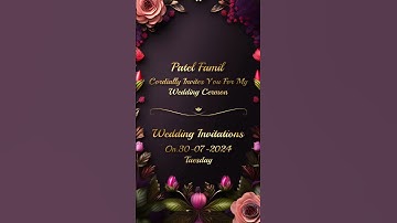 Edius Vertical Wedding Invitations Title Project Video Free Download #wedding #savethedateinvitation