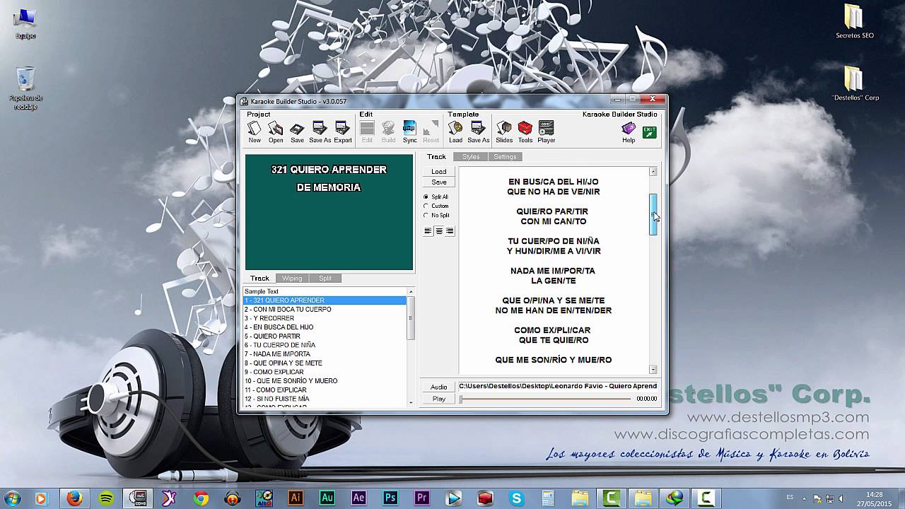 Como crear un Video Karaoke de Forma Profesional (Parte 1/4) YouTube