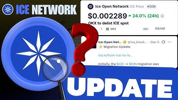 Ice Network New Update | Ice Network Migration | Ice Coin Mining Delist | Ice Coin Price 