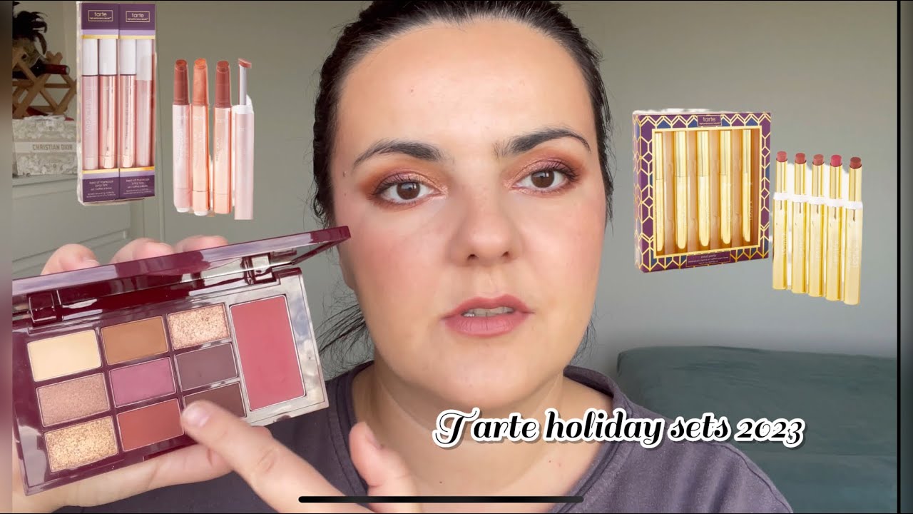 Tarte holiday sets 2023 / first impression and review - YouTube