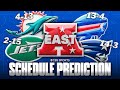 Predicting the Remaining Schedules for EVERY AFC East team: Patriots, Bills, Dolphins, and Jets ✅
