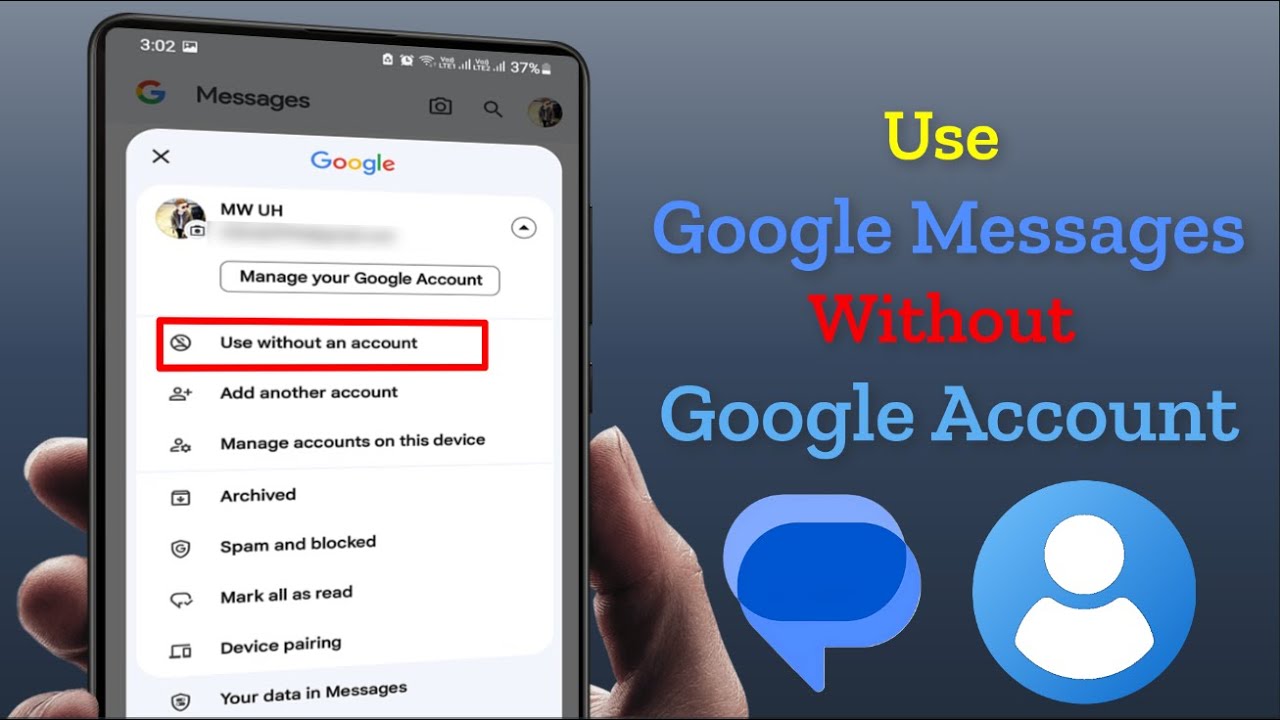 How to Remove a Google Account from Google Messages and Use It without ...