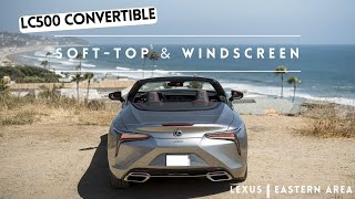 Lexus LC 500 Convertible - Soft Top Operation and Wind Screen Install screenshot 1