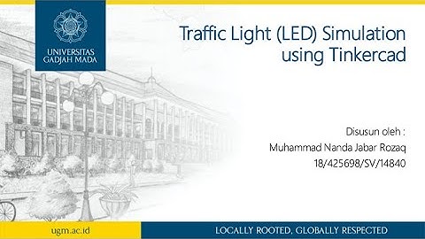 Traffic Light LED with Arduino Simulation using Tinkercad