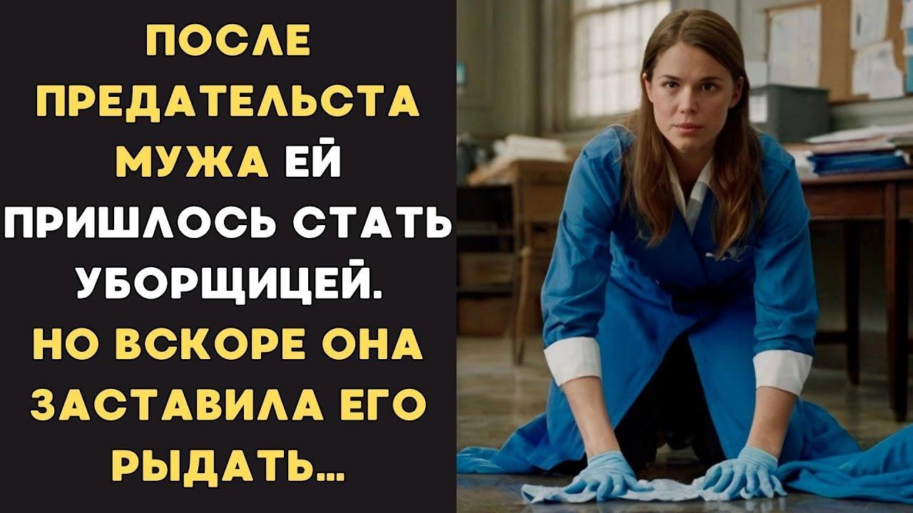 Смотри, ПРЕДАЛ МУЖ и стала УБОРЩИЦЕЙ! - насмехались над ней, но вскоре она ЗАСТАВИЛА ЕГО РЫДАТЬ
