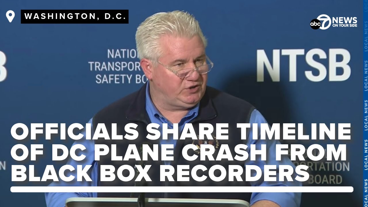 NTSB officials share the latest details in the DC plane crash ...