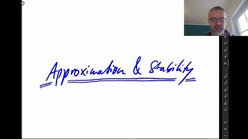 Approximation & Stability:  Hi and welcome!