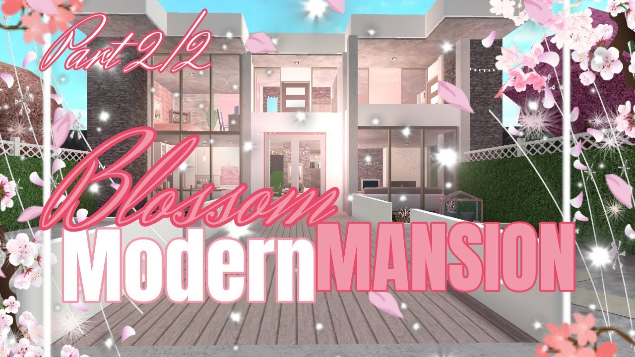 Roblox Bloxburg Blossom Modern Mansion Part 2 2 House Build