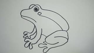 Cara Menggambar katak yang mudah | Fadls Drawing