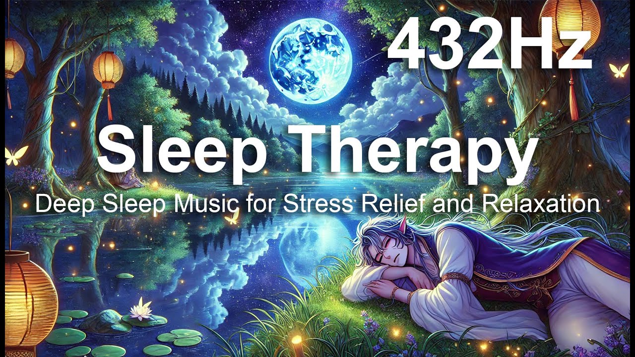 432Hz Sleep Therapy: Deep Sleep Music for Stress Relief and Relaxation ...