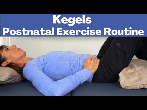 Postpartum Kegels Exercises for Beginners Routine | Postnatal Exercises (1-6 Months)