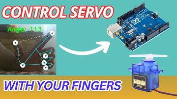 Control Servo Motor Angle with Your Finger | Python + OpenCV + Arduino