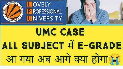 Lpu University Punjab umc case update