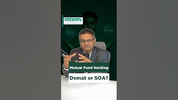 Mutual Fund Holding Demat or SOA? | Kapil Jain | Enrichwise