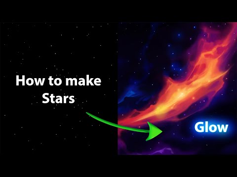 How to Make Stars Glow | Glowing Star Effect to ADD INTEREST TO YOUR ART!
