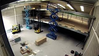 Timelapse Installation Video Showcasing Multi Tier Mezzanine Installation